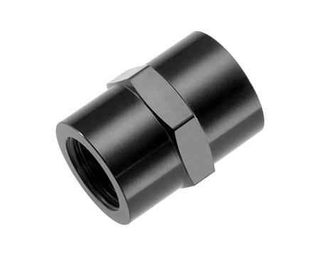 1/4" NPT Pipe Coupler - Female Black