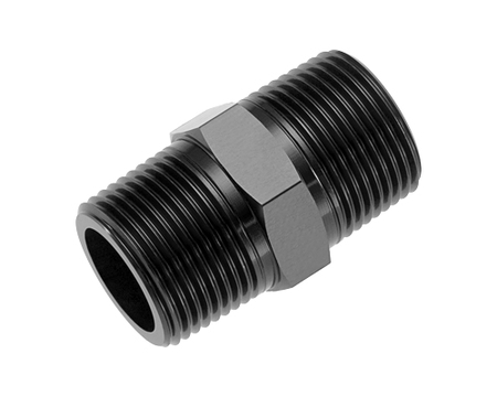 3/8" NPT Pipe Nipple - Male Black