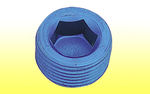 XRP Pipe Plugs - Blue 1/2" NPT Allen Head Pipe Plug