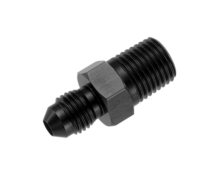 1/4" NPT to #4 AN - Straight Black