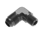 3/8" NPT to #10 AN - 90-Degree Black