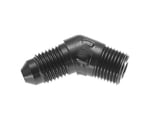 1/8" NPT to #3 AN - 45-Degree Black