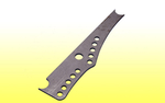 A.R.T. / J.B.R.C. 4-Link Chassis Bracket - 1/4" CM, 1/2" Holes