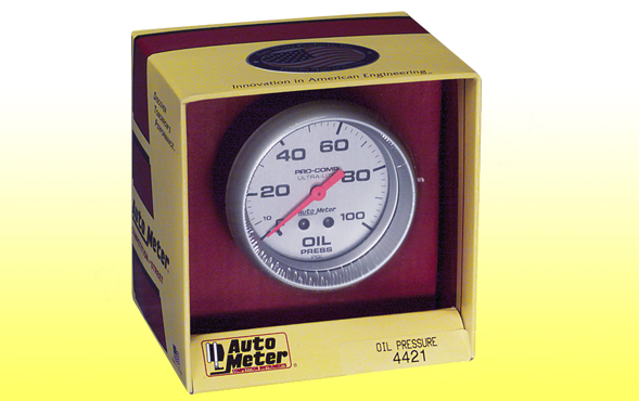 Autometer Ultra-Lite Series 2-1/16'' Oil Pressure 0-100 PSI Gauge (4321) main image 1