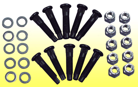 9" Ford stud kit set of 10 bolts, locknuts and washers