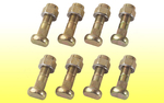 3/8" backing plate bolts, shouldered - set of 8 with nuts